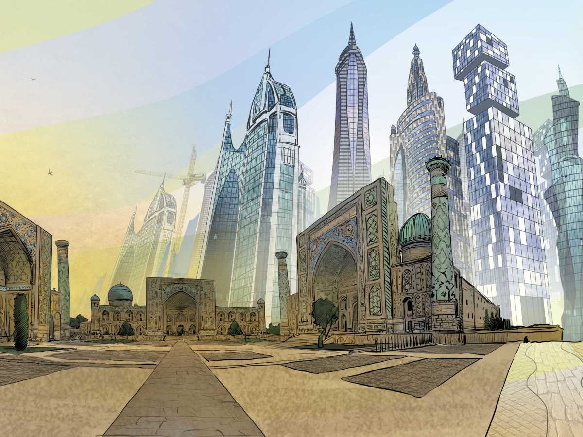 УЗБЕКИСТАН: в Ташкенте лошадей меняют именно на переправе…